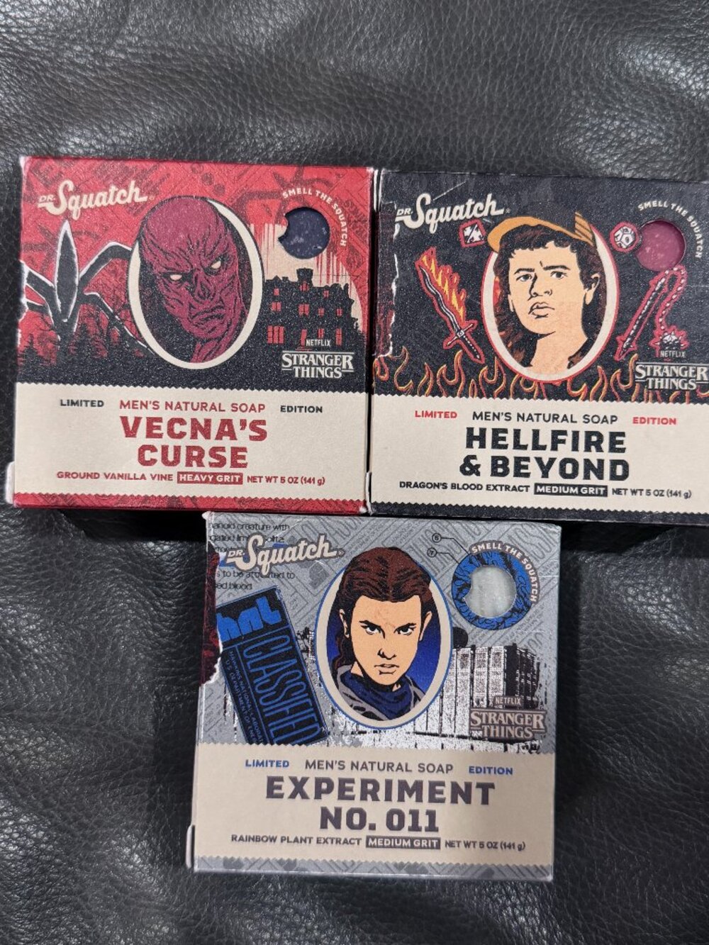 ✨ BRAND NEW & FACTORY SEALED BUNDLE ✨Dr. Squatch x Netflix Stranger Things Limit
